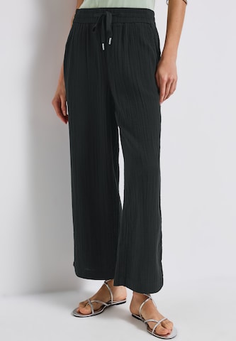 Wide Leg Pantalon STREET ONE en noir : devant
