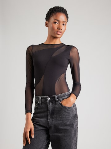 Tricou body 'Gemma' de la ABOUT YOU pe negru: față