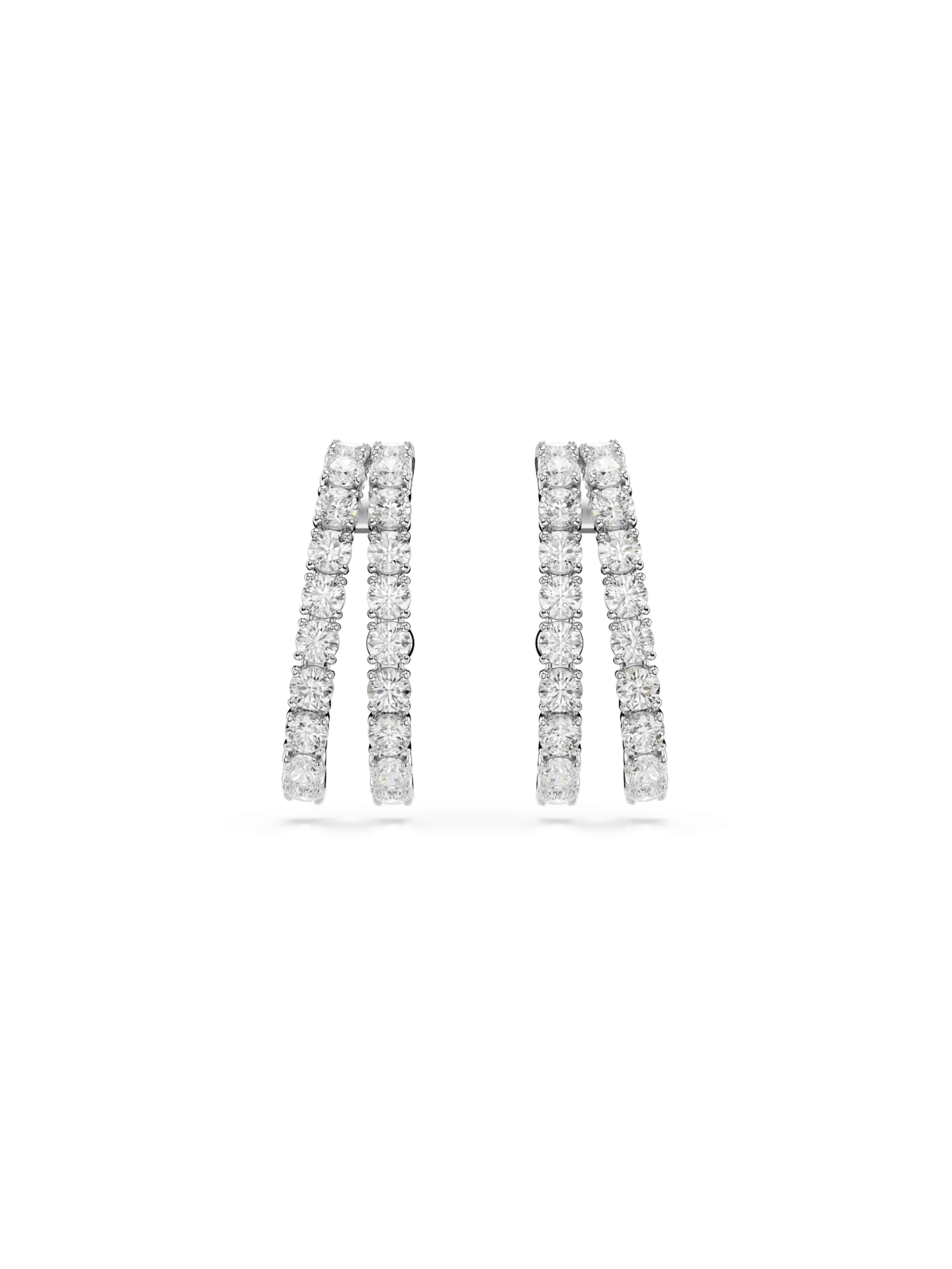 Swarovski Náušnice 'Matrix' - Strieborná