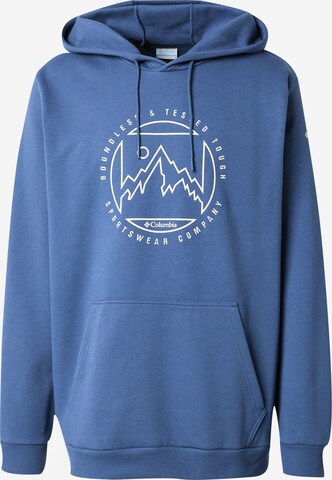 Sweat de sport COLUMBIA en bleu : devant