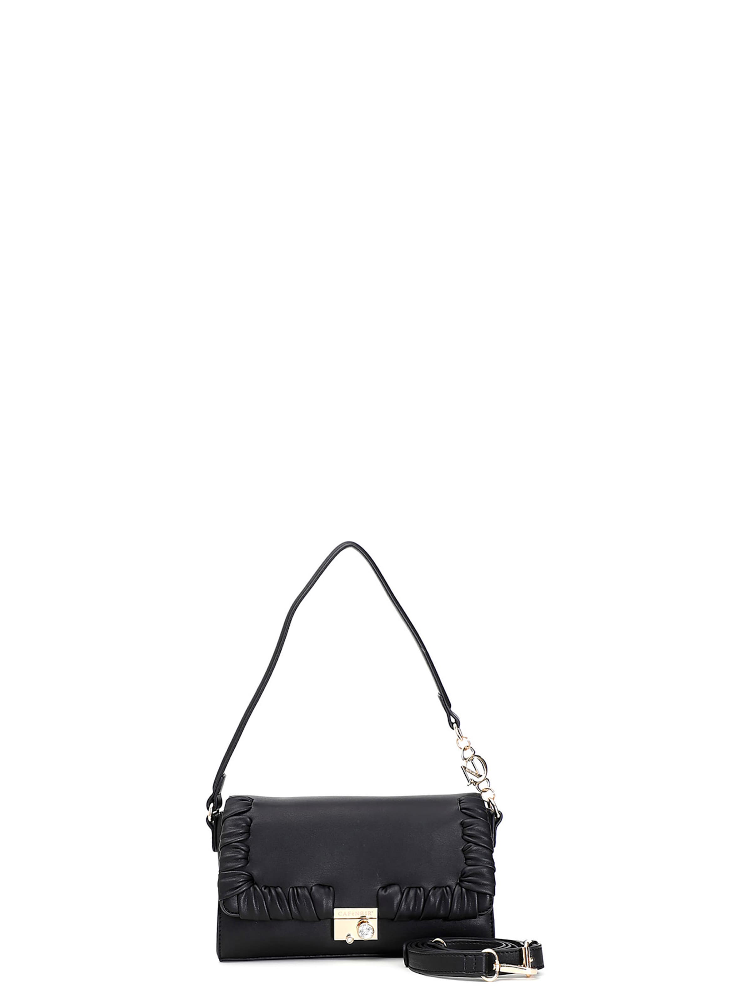 Borsa a spalla di CAFè NOIR in nero: frontale