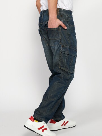 Regular Jeans cargo KOROSHI en bleu