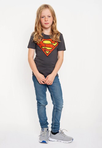 LOGOSHIRT Shirt 'DC Comics – Superman' in Blau