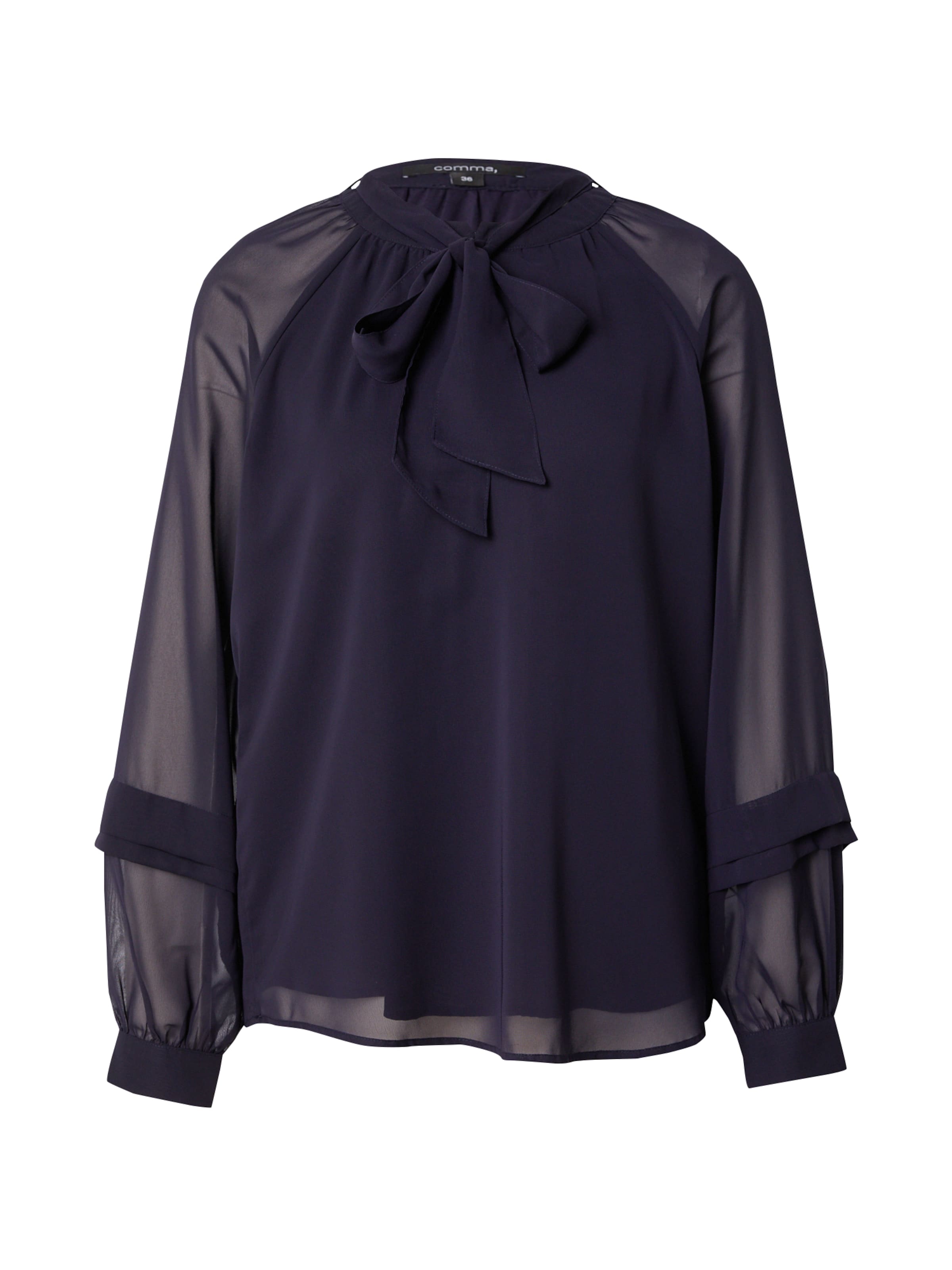 COMMA Bluse in Blau: Vorderseite