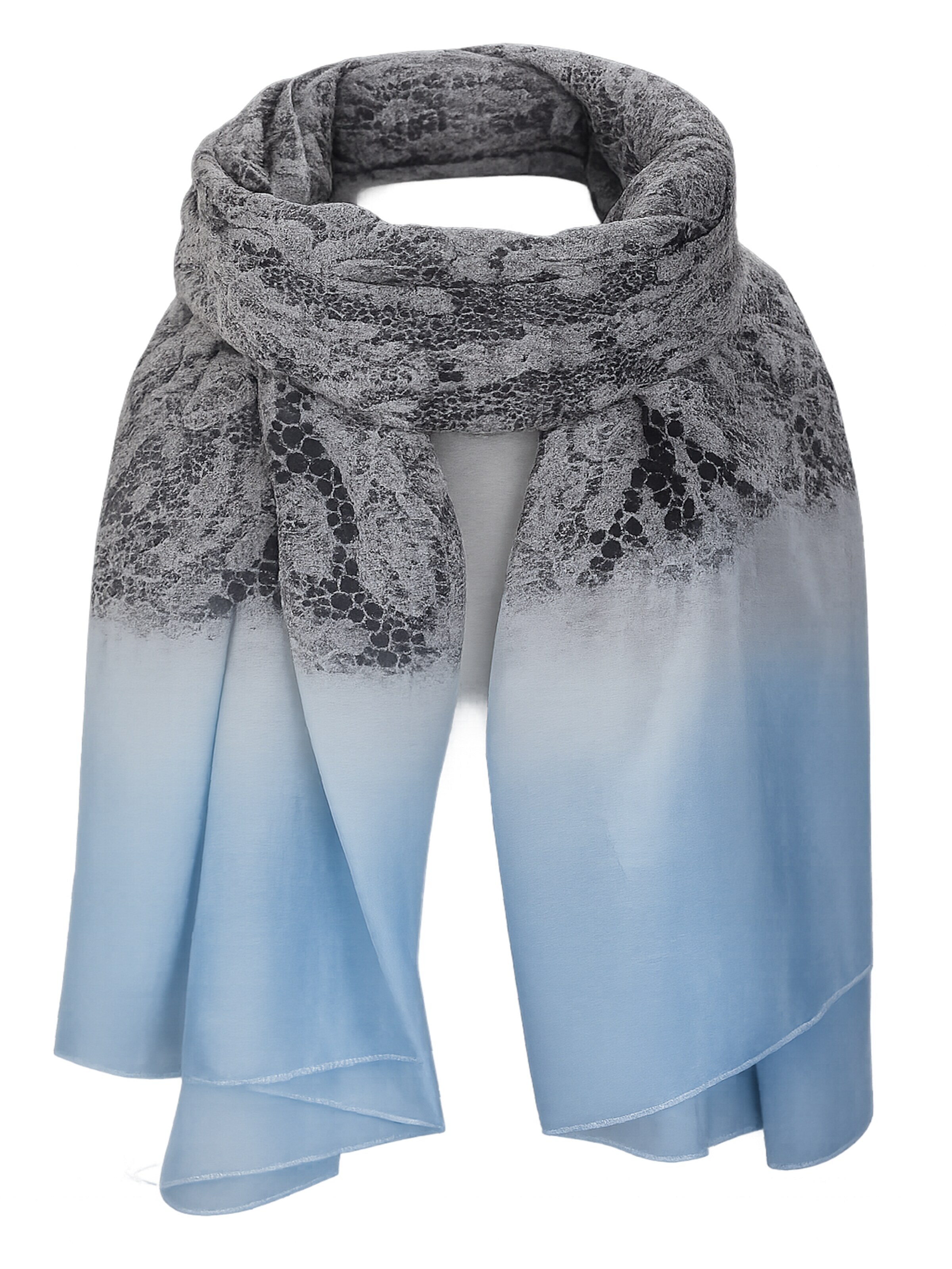 LOREZA Sjaal 'Damen Schal' in Blauw: voorkant