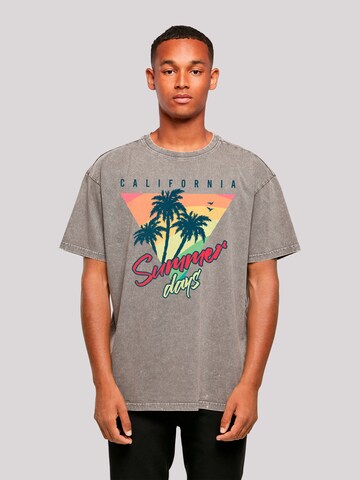 T-Shirt F4NT4STIC en marron : devant