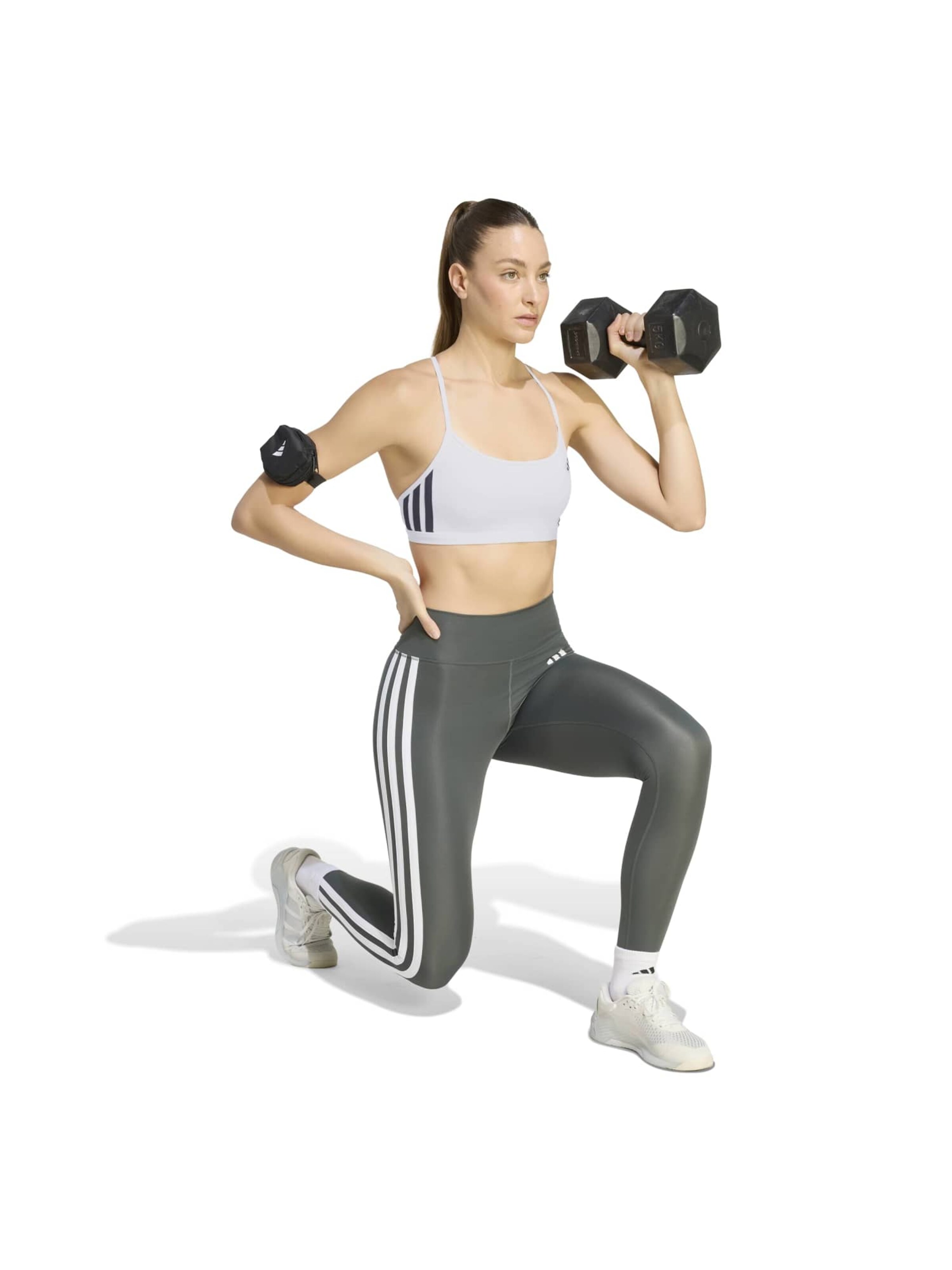 Bustieră Sutien sport 'OPT ESS' de la ADIDAS PERFORMANCE pe alb