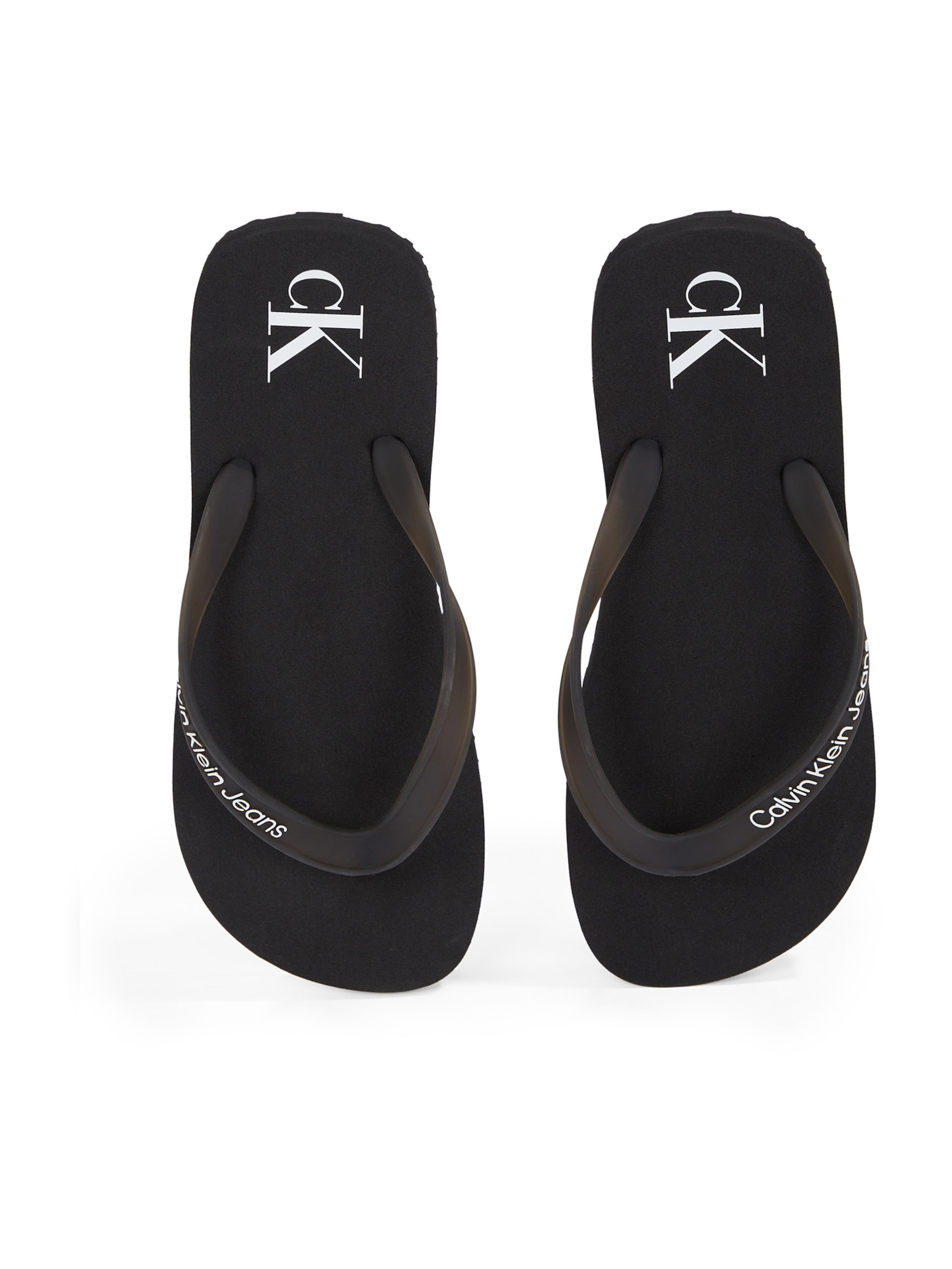 juoda Calvin Klein Šlepetės per pirštą