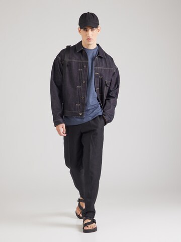 KnowledgeCotton Apparel Shirt 'Narrow' in Blue