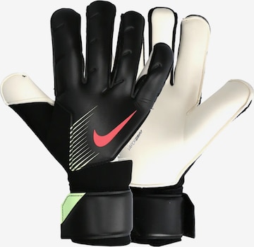 NIKE Athletic Gloves in Black: front