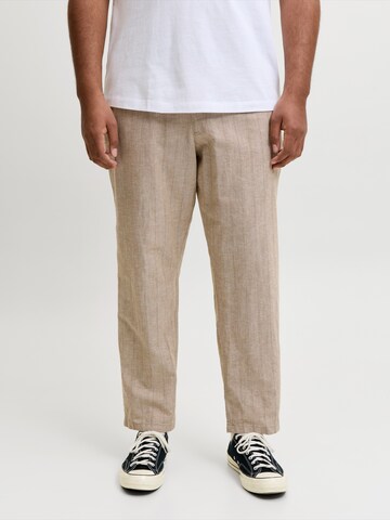 Loosefit Pantalon 'JPSTKANE' Jack & Jones Plus en beige : devant