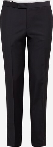 Regular Pantalon à plis 'Duke' Oscar Jacobson en noir : devant