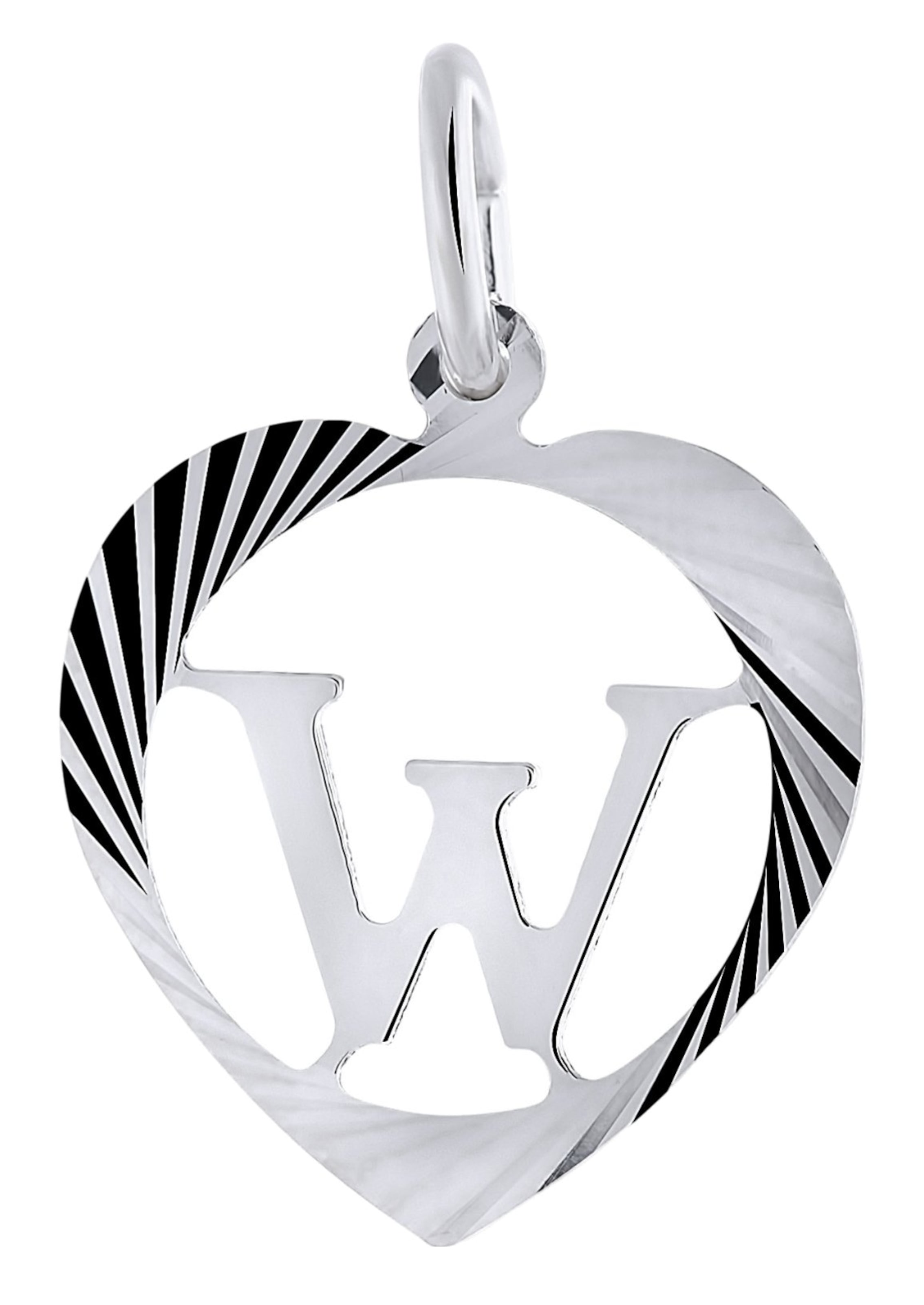 Lucardi Pendant in Silver: front