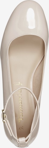 TAMARIS Ballerina met riempjes in Beige