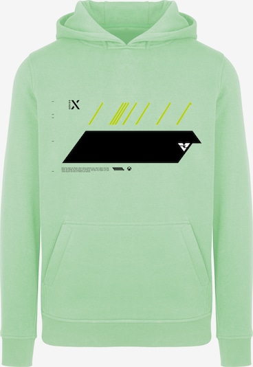 ABOUT YOU x XBOX Sweatshirt 'X Future' in goldgelb / mint / schwarz / weiß, Produktansicht