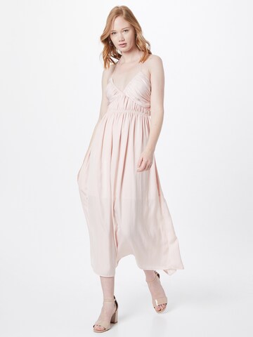 Love Triangle Cocktail Dress 'Gathered' in Pink