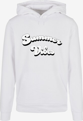 Merchcode Sweatshirt 'Summer Vibes' in Weiß: predná strana