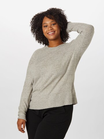 Zizzi Sweater 'Casunny' in Brown: front