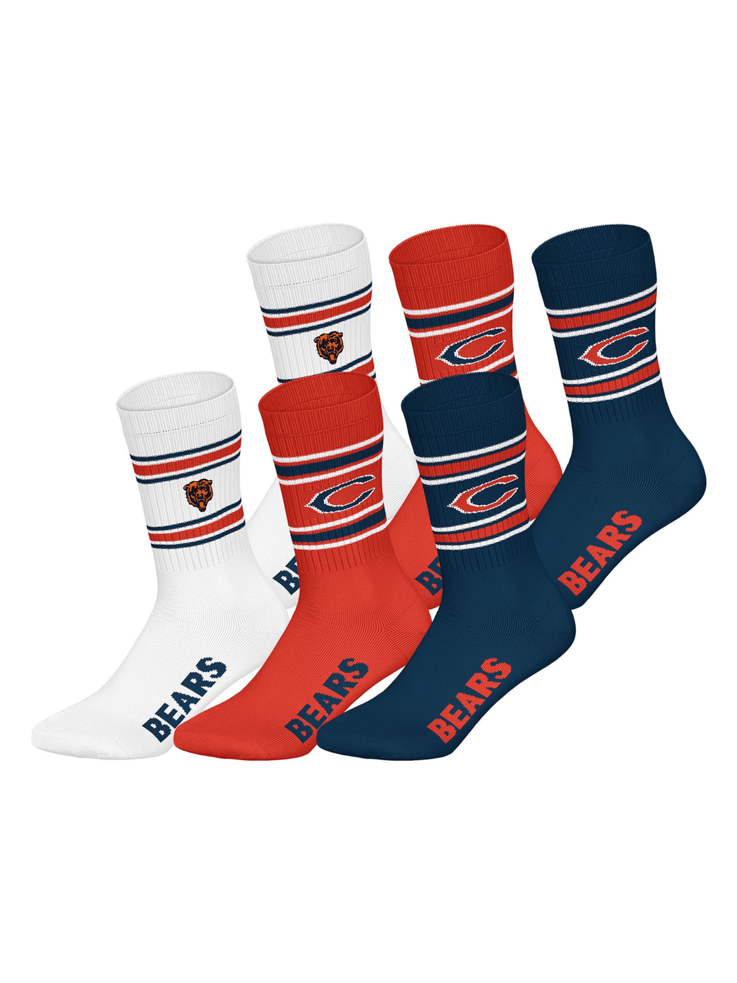Huddle Socken 'Chicago Bears' in Blau: Vorderseite