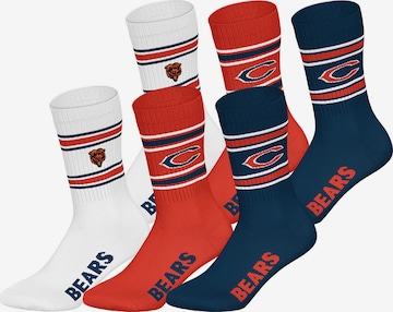 Chaussettes 'Chicago Bears' Huddle en bleu : devant