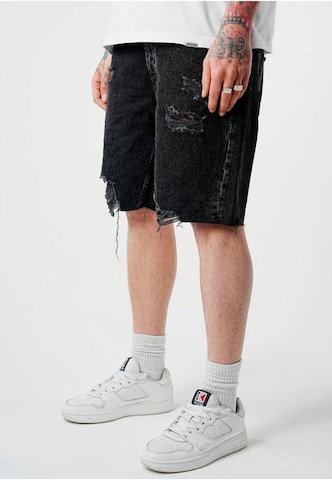 2Y Premium Loosefit Jeans in Schwarz