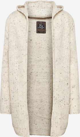 Key Largo Knit Cardigan in White: front