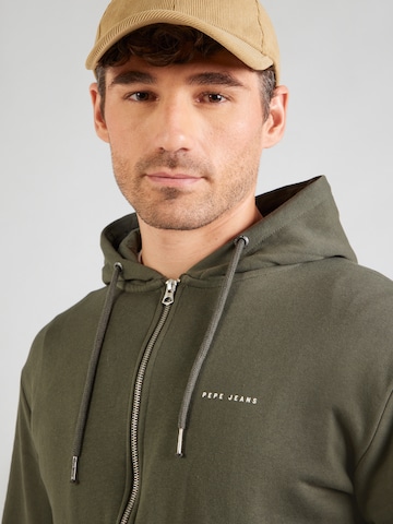 Pepe Jeans Sweatjacke in Grün