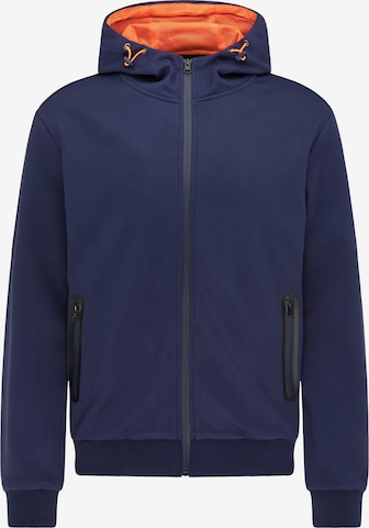 Mo SPORTS Sweatjacke in Blau: predná strana