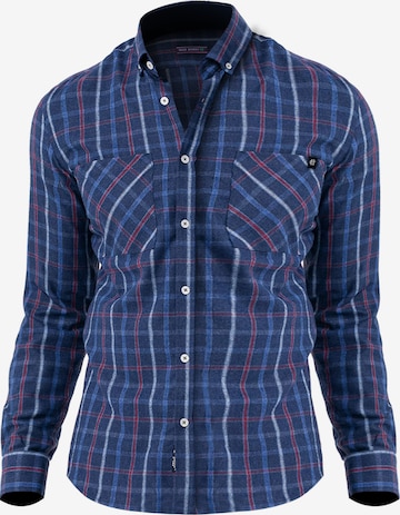 Felix Hardy Regular fit Button Up Shirt in Blue: front