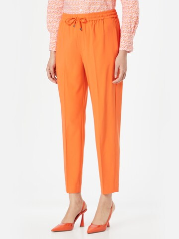 InWear Tapered Pleated Pants 'Adian' in Orange: front
