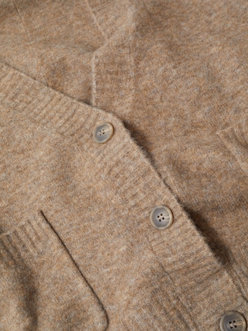 MANGO Knit Cardigan 'CANADA' in Brown