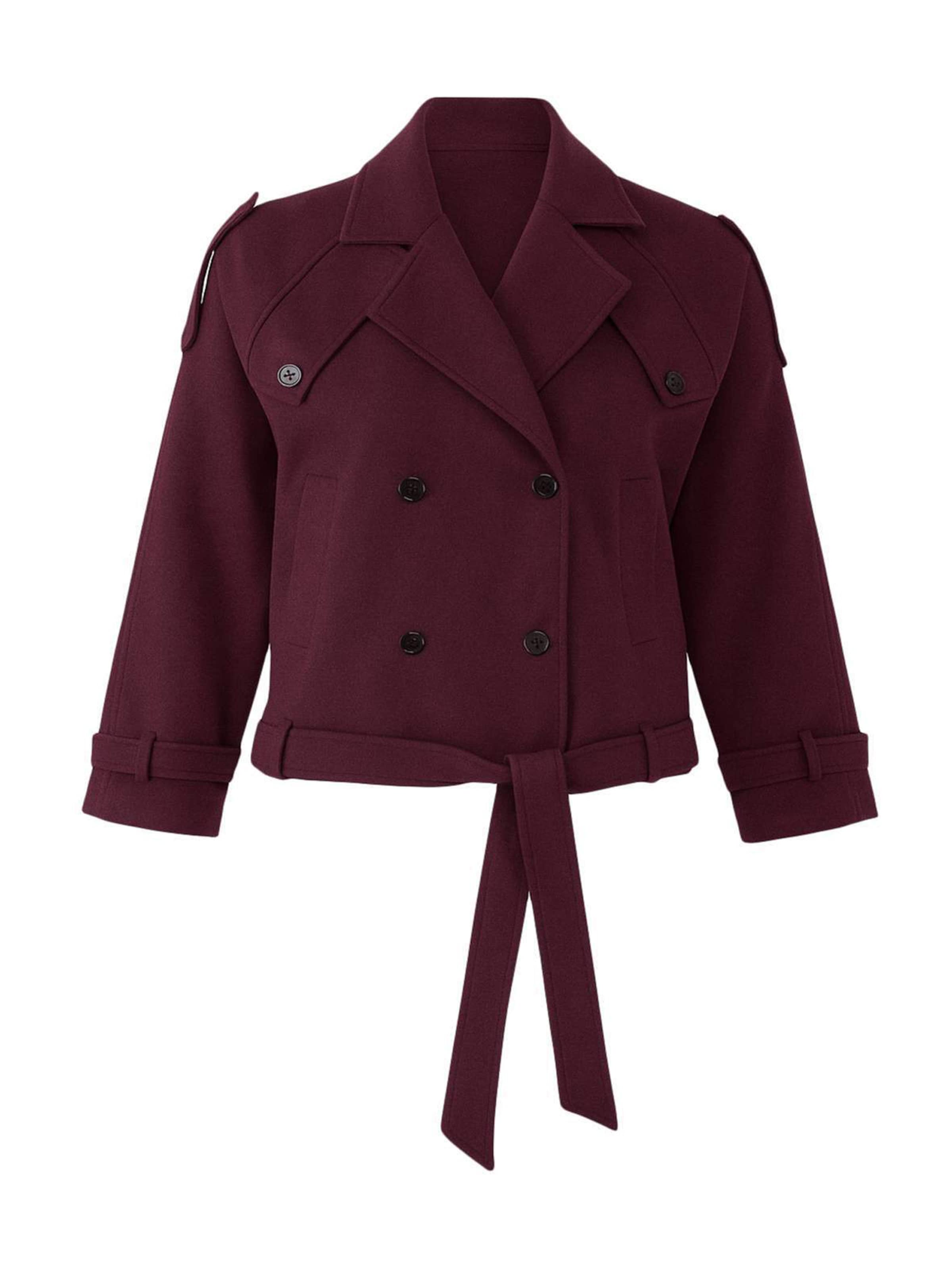 Trendyol Curve Overgangsfrakke i rød: forside