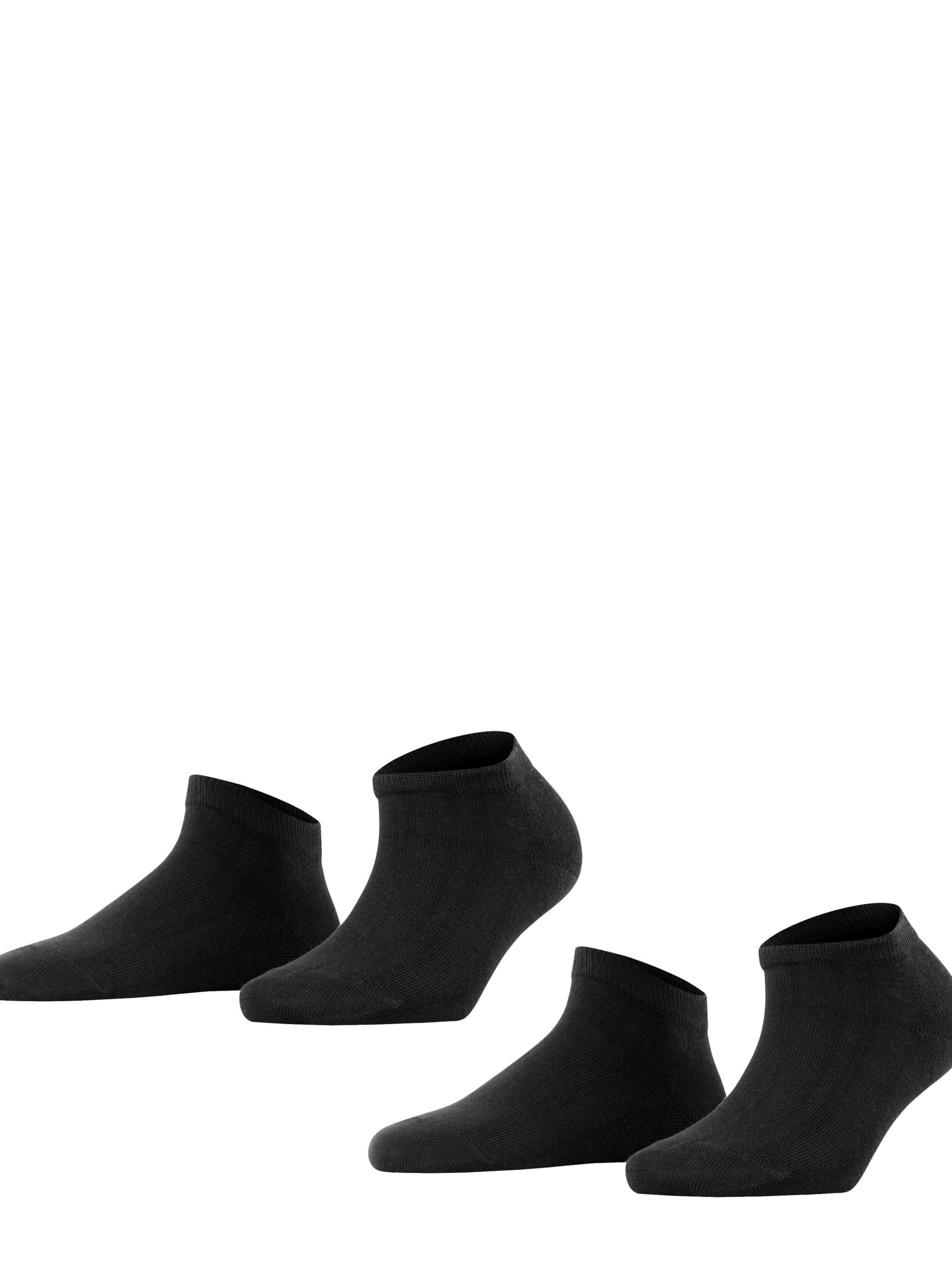 FALKE Füßlinge 'Happy 2-Pack'‌‌‌‌‌‌‌ in Schwarz: Vorderseite