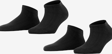 FALKE Füßlinge 'Happy 2-Pack' in Schwarz: Vorderseite