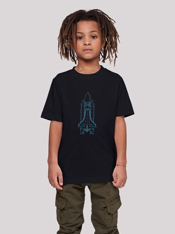 T-Shirt 'NASA Space Shuttle Enterprise' F4NT4STIC en noir : devant