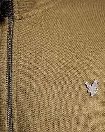 Lyle & Scott Sweatshirt 'Diagonal Weave' in Beige