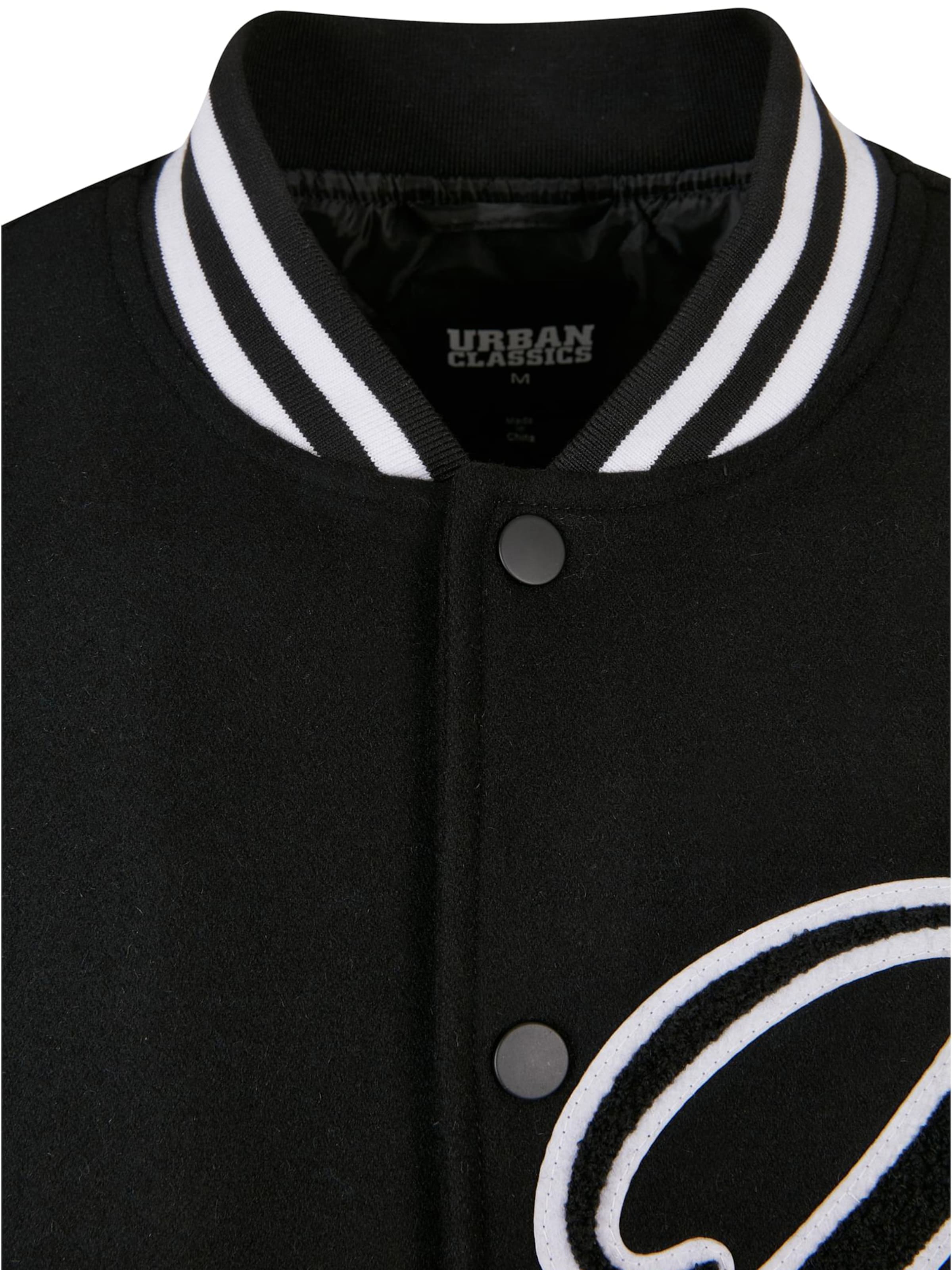 Urban Classics Átmeneti dzseki 'Big U' - fekete