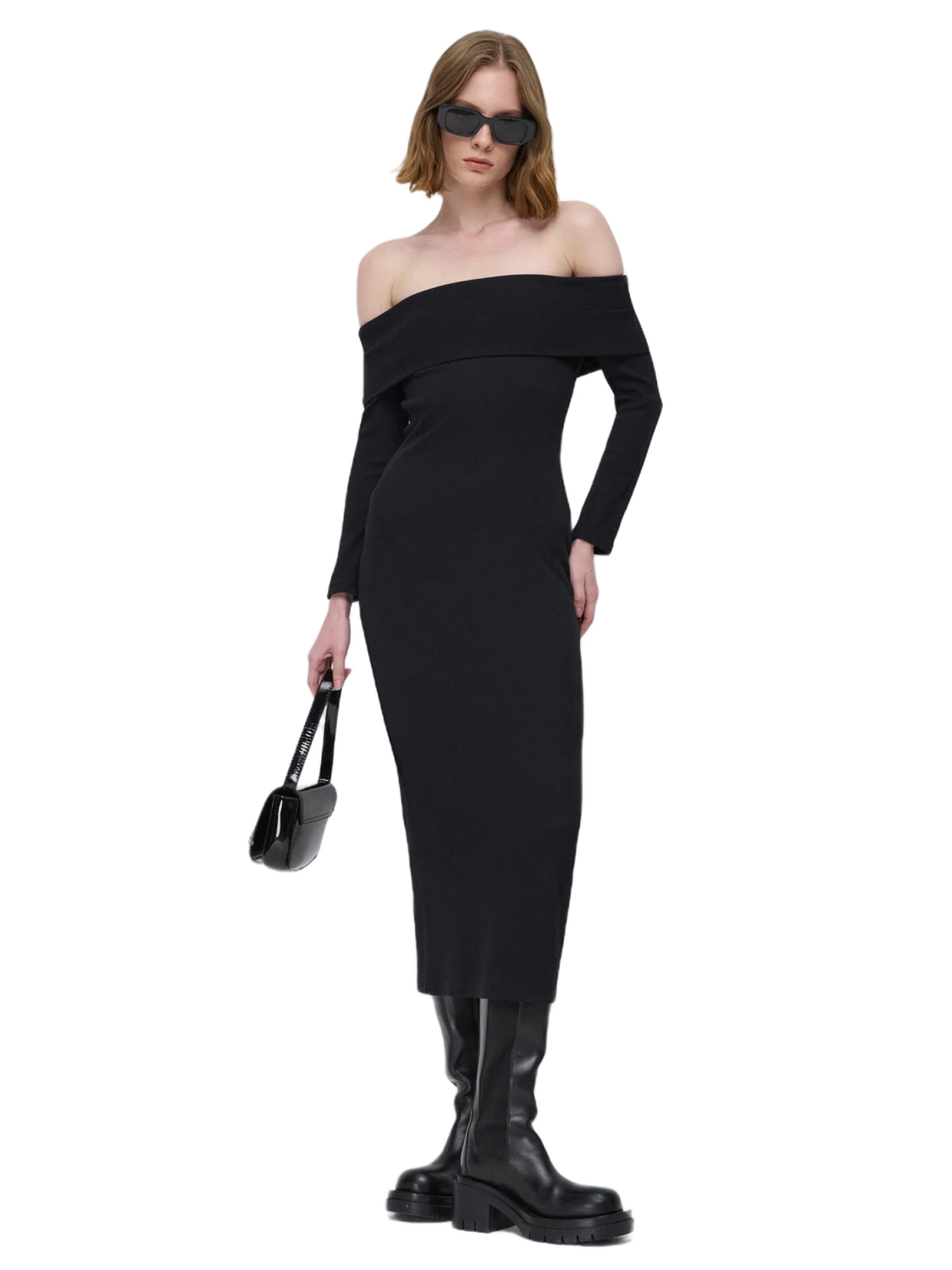 No Matter What Kleid in Schwarz: Vorderseite