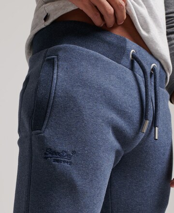 Superdry Tapered Broek in Blauw