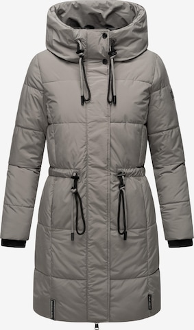 NAVAHOO Зимнее пальто 'Zuckertatze XIV' в Серый: спереди