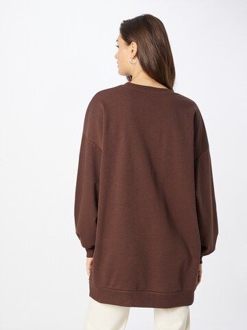 PIECES Sweatshirt 'Mind' in Brown