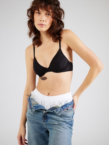 Tommy Hilfiger Underwear Triangel BH in Zwart: voorkant