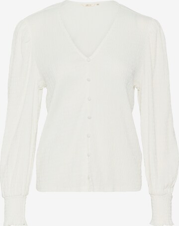 Cream Blouse 'Fenja' in Wit: voorkant