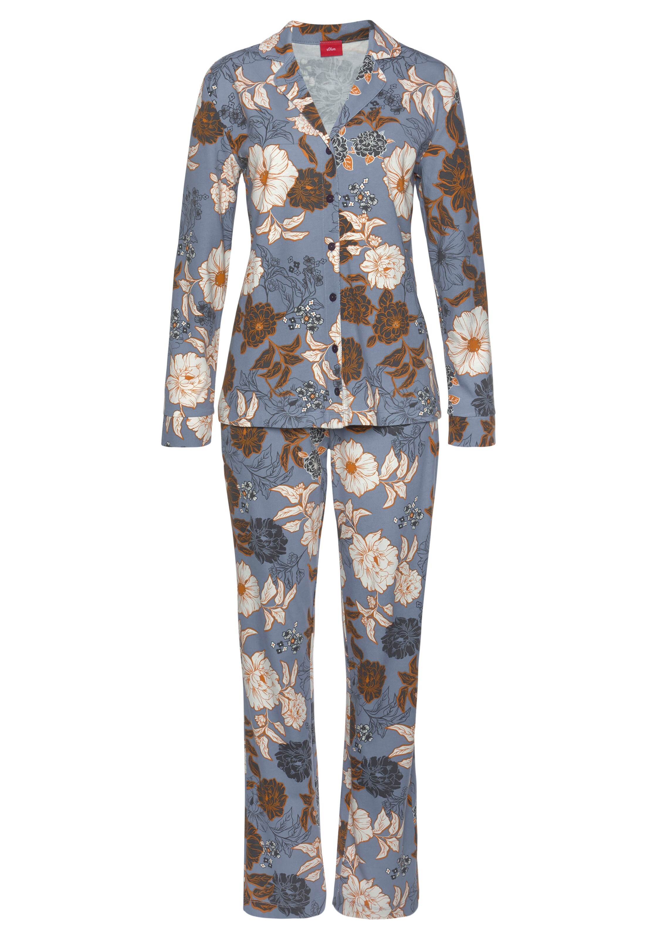 Pyjama s.Oliver en bleu : devant