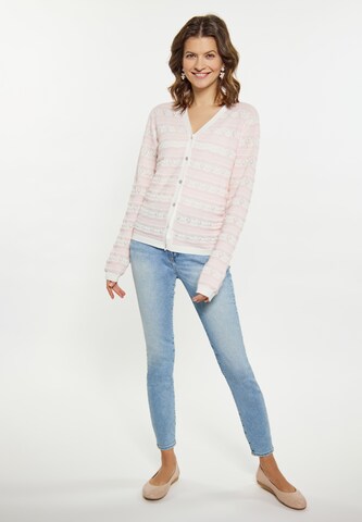 Usha Knit Cardigan in Pink