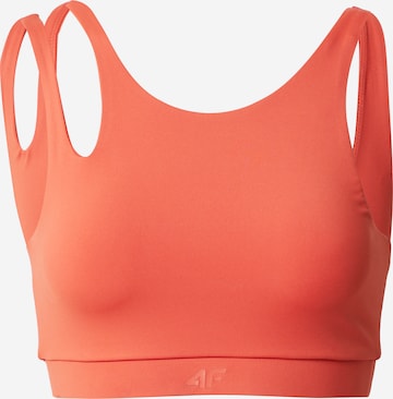 4F Sports Top in Orange: front