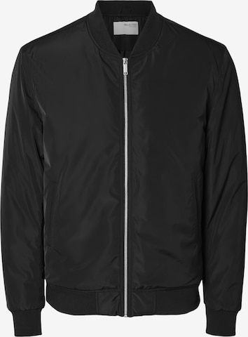 SELECTEDPrijelazna jakna 'Marvin' - crna boja: prednji dio