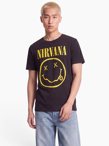 AMPLIFIED Regular Fit T-Shirt in Schwarz: Vorderseite