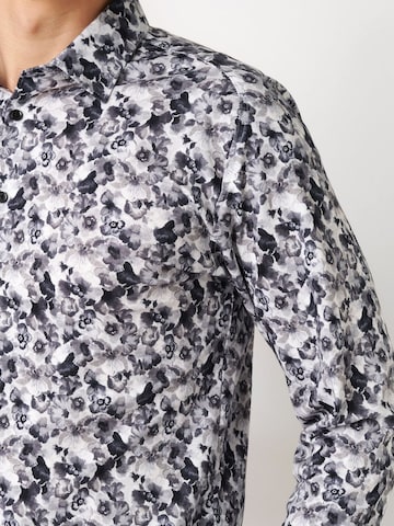 DESOTO Slim Fit Bügelfreies Slim-Fit Jerseyhemd in Mischfarben