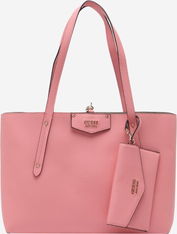 GUESS Μεγάλη τσάντα 'BRENTON' σε ροζ